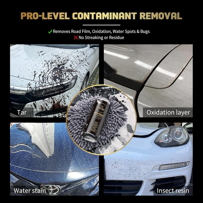 Magic Shield Graphene Shampoo – pH Neutral Car Wash | Advanced Hydrophobic & SiO2 Protection | Deep Cleans & Enhances Shine | Safe for Ceramic Coatings & All Paint Types – 16oz - Image 5
